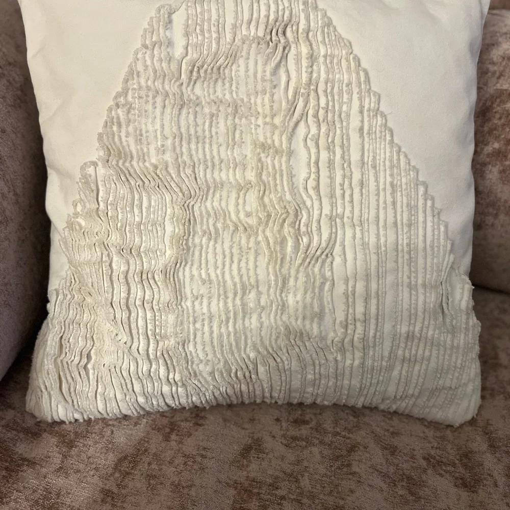 West Elm Accent Pillow Cover, White